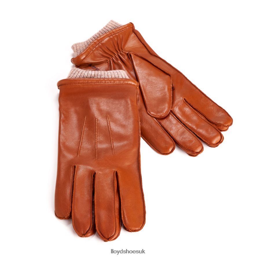 LLOYD Men leather GLOVES H4BXXT709 Accessories brown