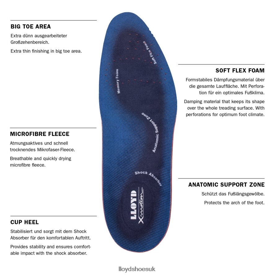 LLOYD Men INSOLES X-MOTION H4BXXT741 Care & Equipment combined
