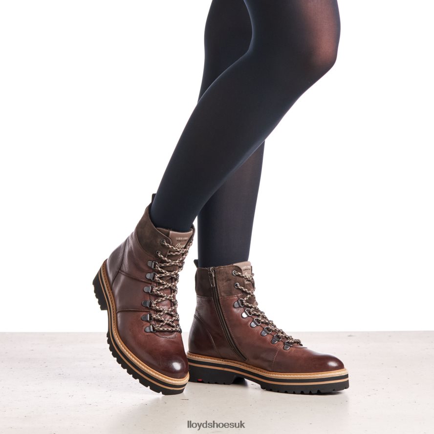 LLOYD Women Extralight SOLE LEATHER ANKLE BOOTS H4BXXT1003 Shoes brown