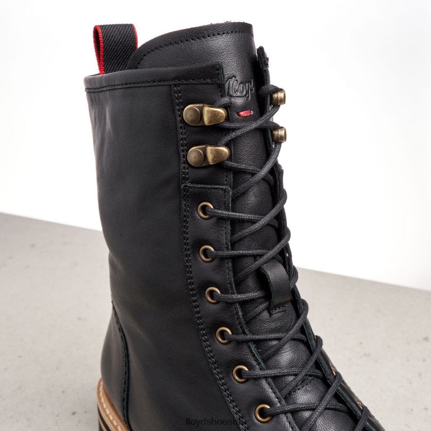 LLOYD Women Extralight SOLE LEATHER ANKLE BOOTS H4BXXT957 Shoes black