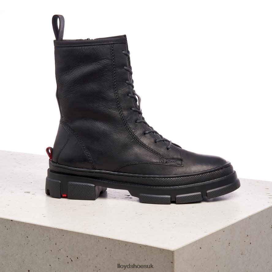 LLOYD Women Extralight SOLE LEATHER ANKLE BOOTS H4BXXT965 Shoes black