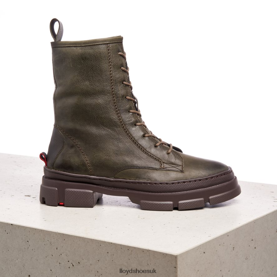 LLOYD Women Extralight SOLE LEATHER ANKLE BOOTS H4BXXT973 Shoes green