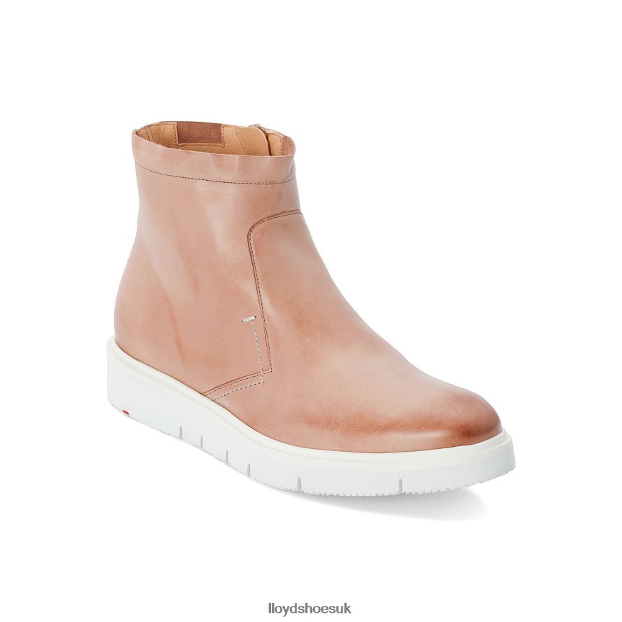 LLOYD Women Extralight SOLE LEATHER ANKLE BOOTS H4BXXT981 Shoes beige