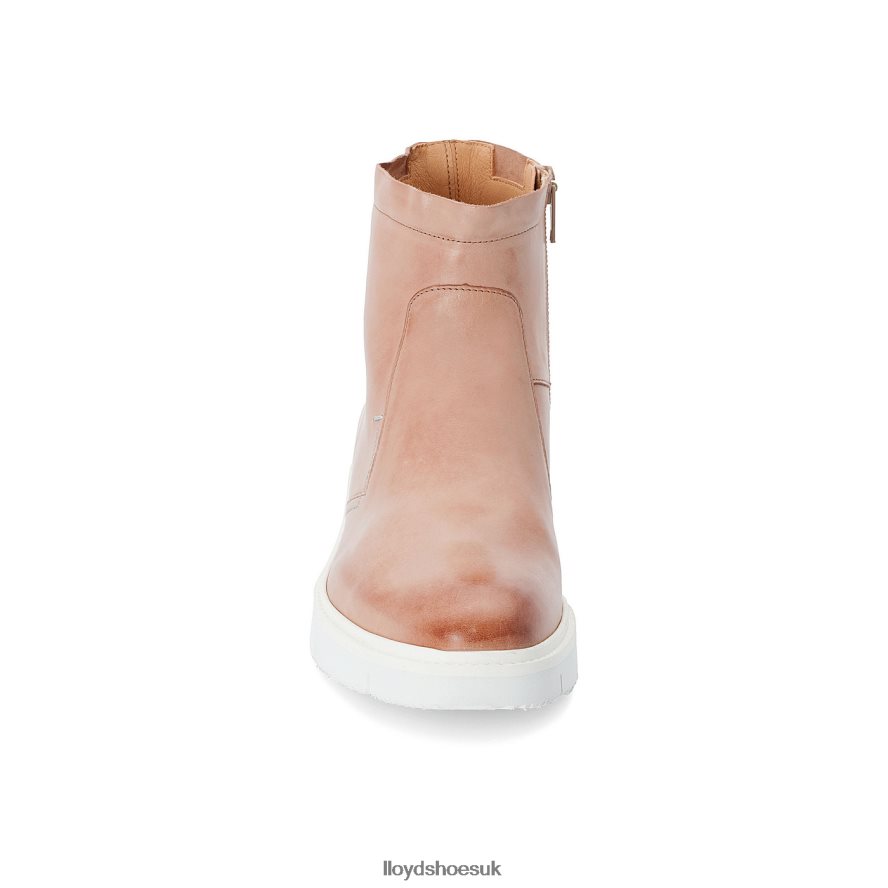LLOYD Women Extralight SOLE LEATHER ANKLE BOOTS H4BXXT981 Shoes beige