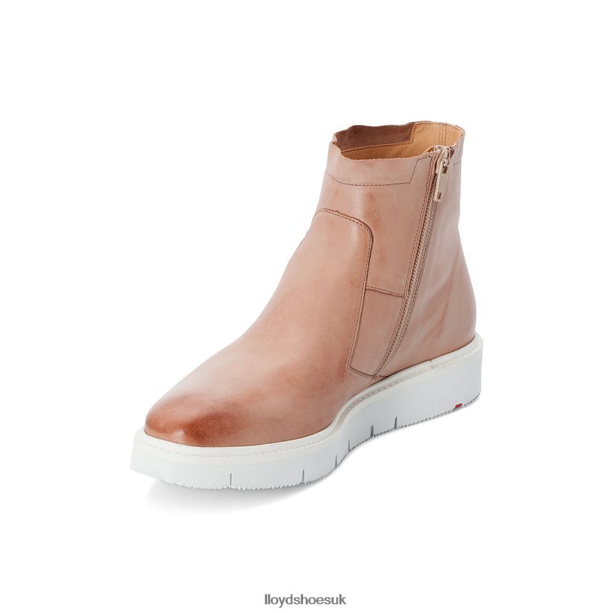 LLOYD Women Extralight SOLE LEATHER ANKLE BOOTS H4BXXT981 Shoes beige