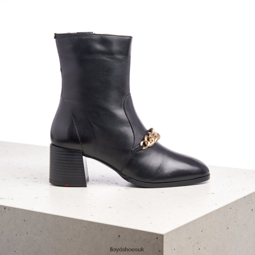 LLOYD Women LEATHER ANKLE BOOTS H4BXXT878 Shoes black
