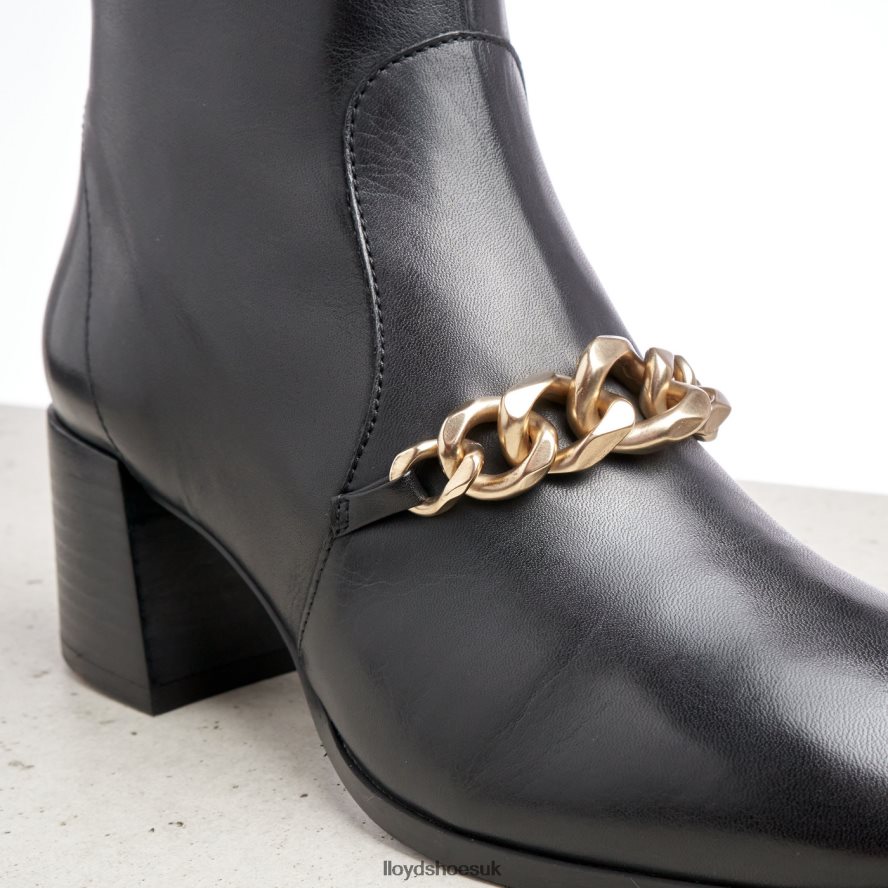 LLOYD Women LEATHER ANKLE BOOTS H4BXXT878 Shoes black
