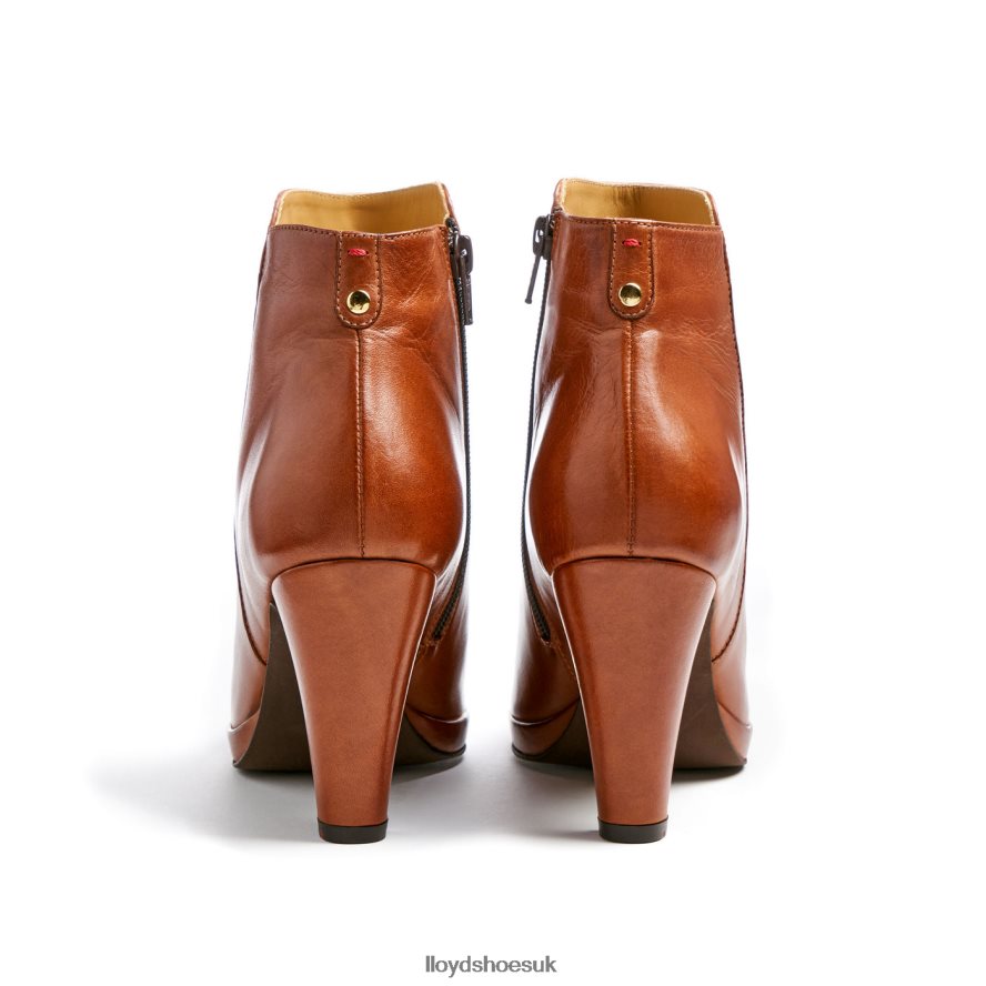 LLOYD Women LEATHER ANKLE BOOTS H4BXXT921 Shoes brown