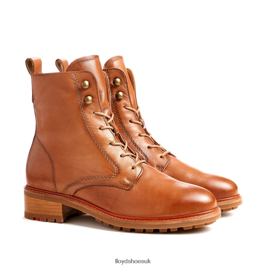 LLOYD Women LEATHER ANKLE BOOTS H4BXXT941 Shoes brown