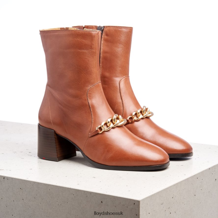 LLOYD Women LEATHER ANKLE BOOTS H4BXXT985 Shoes brown