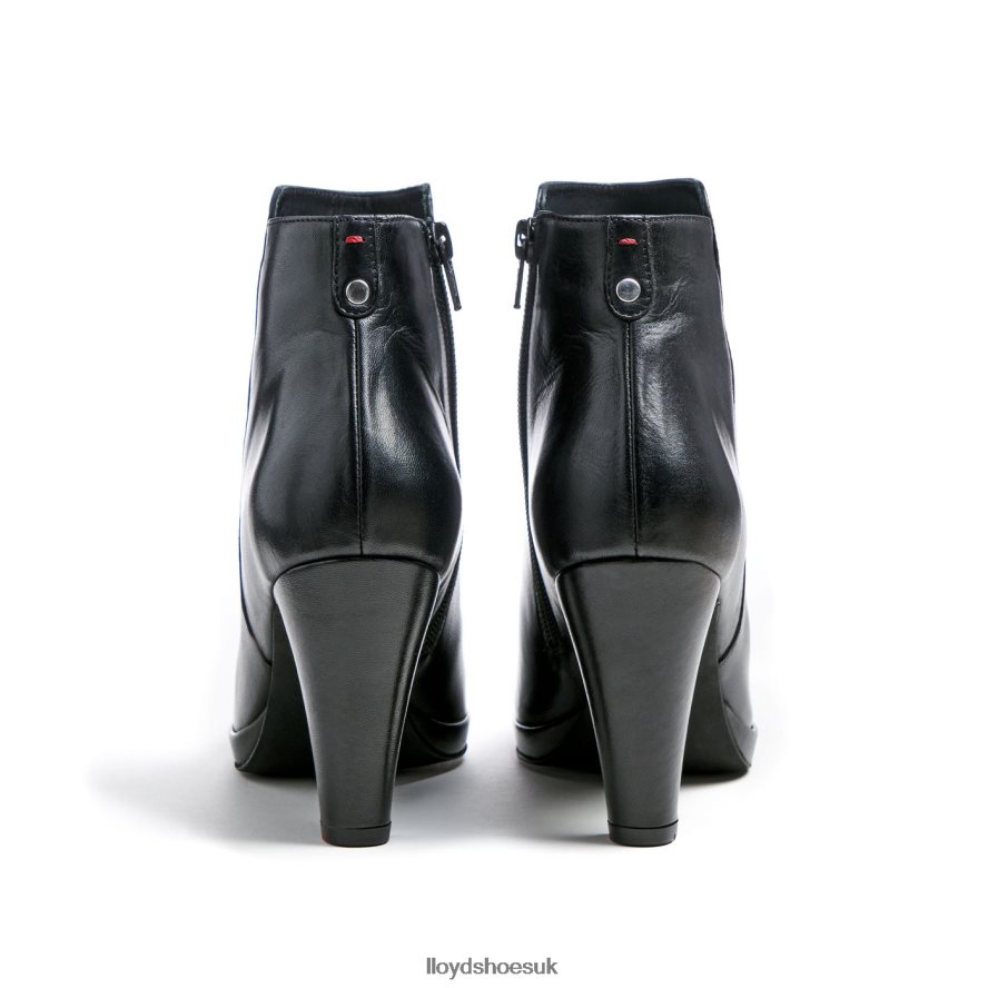 LLOYD Women SMOOTH LEATHER ANKLE BOOTS H4BXXT920 Shoes black