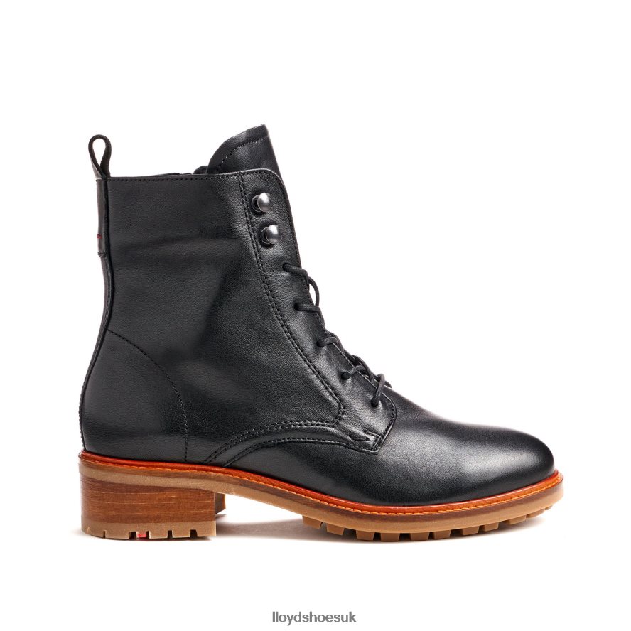 LLOYD Women SMOOTH LEATHER ANKLE BOOTS H4BXXT940 Shoes black