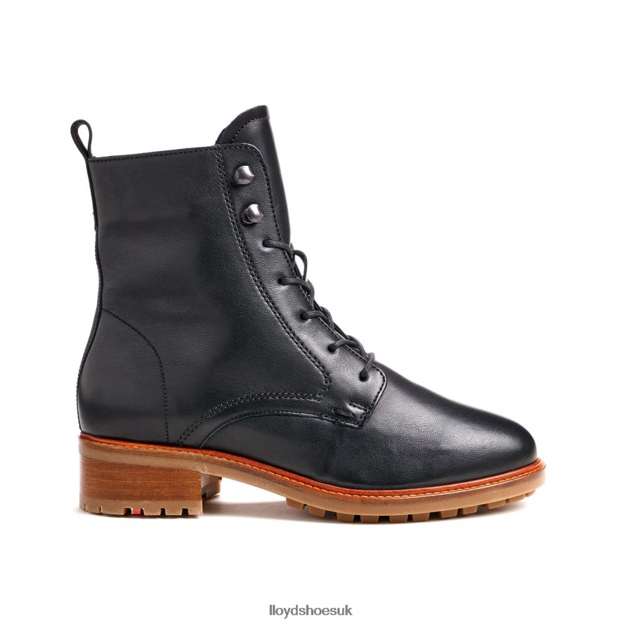 LLOYD Women SMOOTH LEATHER ANKLE BOOTS H4BXXT979 Shoes black