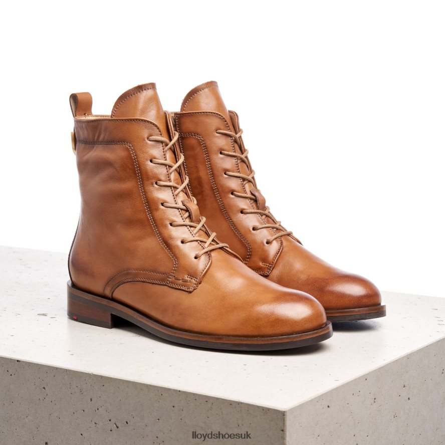 LLOYD Women SMOOTH LEATHER ANKLE BOOTS H4BXXT982 Shoes brown
