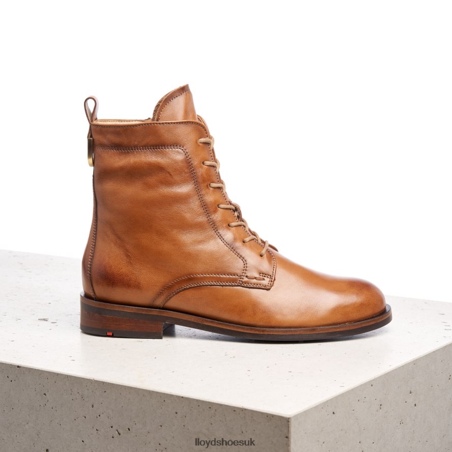LLOYD Women SMOOTH LEATHER ANKLE BOOTS H4BXXT982 Shoes brown