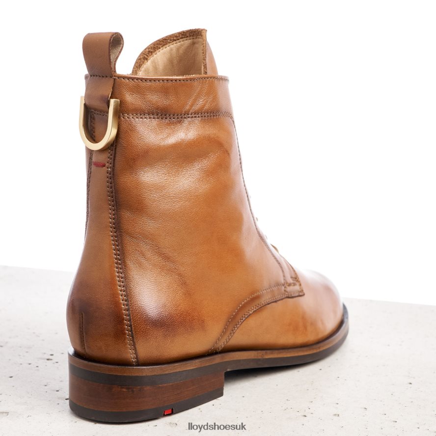 LLOYD Women SMOOTH LEATHER ANKLE BOOTS H4BXXT982 Shoes brown