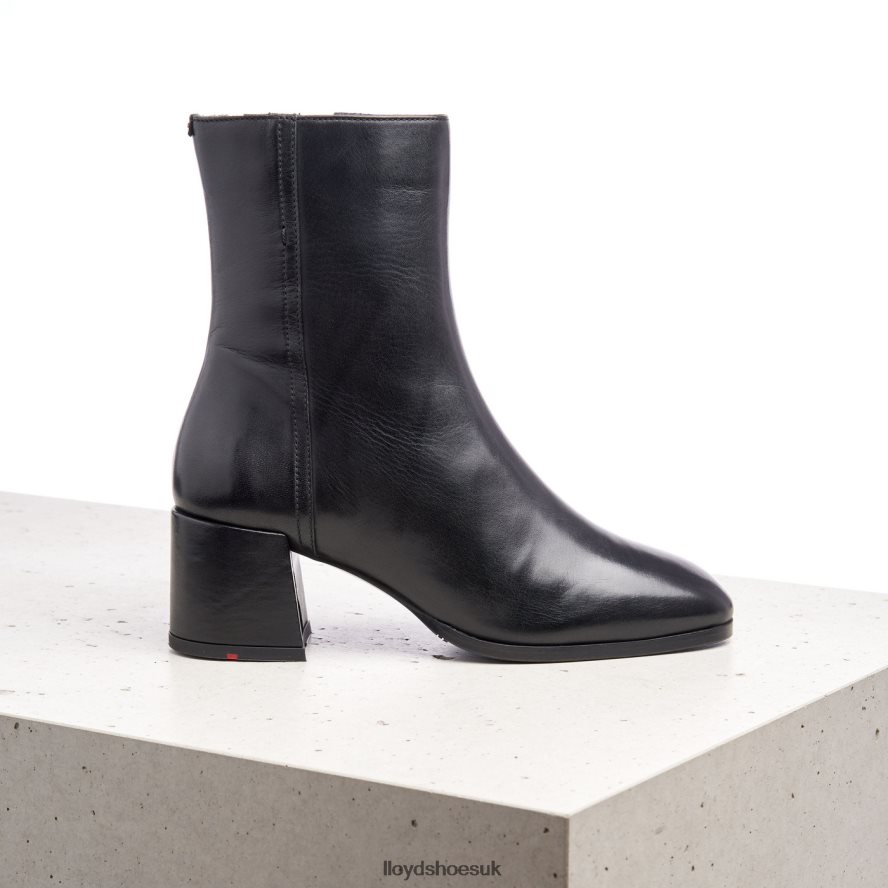 LLOYD Women SMOOTH LEATHER ANKLE BOOTS H4BXXT984 Shoes black