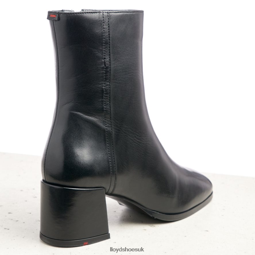 LLOYD Women SMOOTH LEATHER ANKLE BOOTS H4BXXT984 Shoes black
