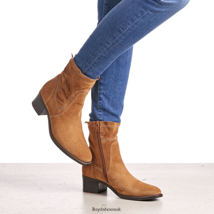 LLOYD Women breathable ANKLE BOOTS H4BXXT962 Shoes brown