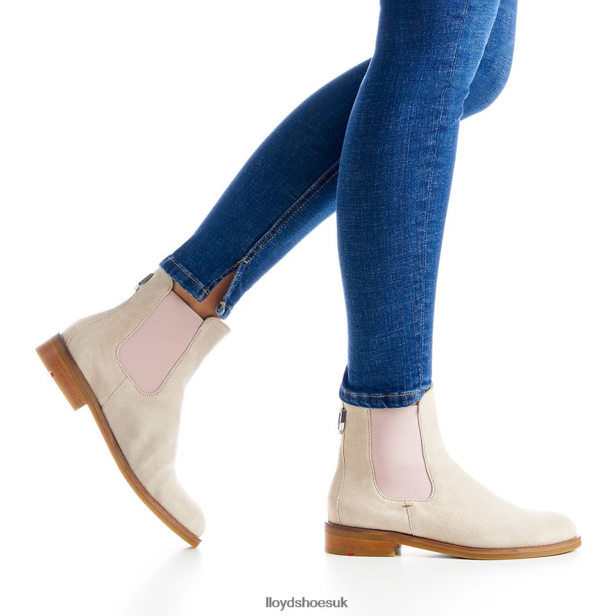 LLOYD Women easy slipping-into ANKLE BOOTS H4BXXT980 Shoes white