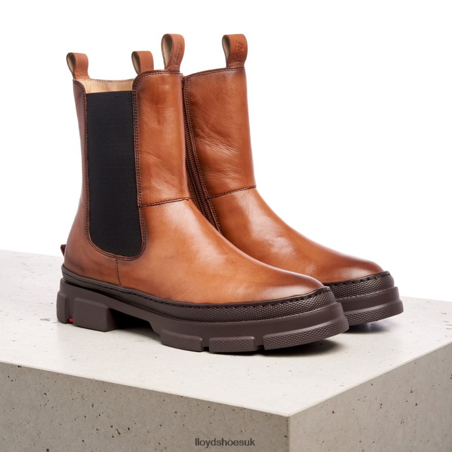 LLOYD Women easy slipping-into ANKLE BOOTS H4BXXT987 Shoes brown