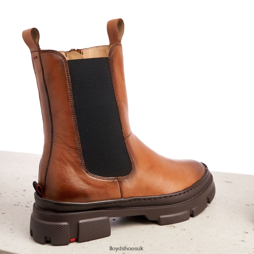 LLOYD Women easy slipping-into ANKLE BOOTS H4BXXT987 Shoes brown