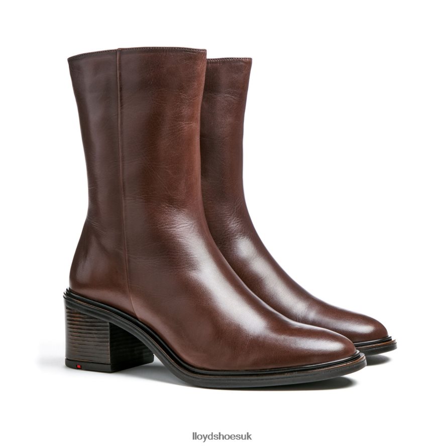 LLOYD Women fashion leather ANKLE BOOT H4BXXT886 Shoes brown