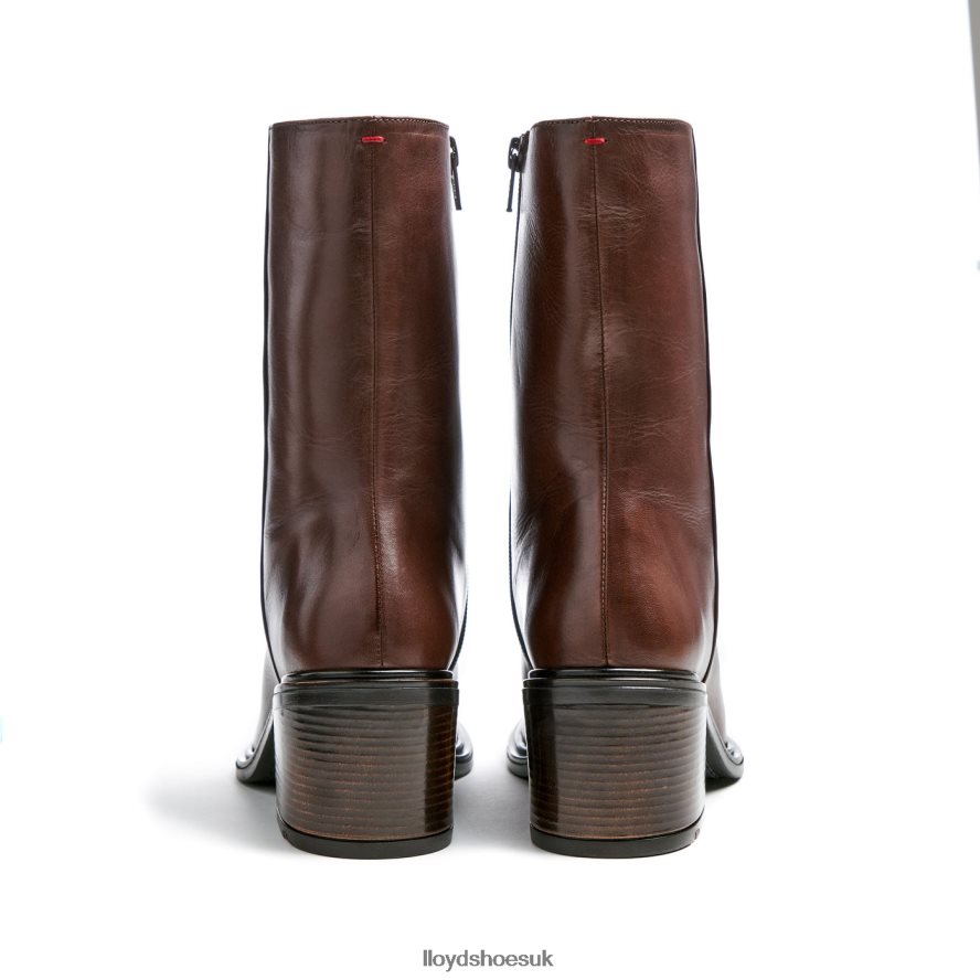 LLOYD Women fashion leather ANKLE BOOT H4BXXT886 Shoes brown