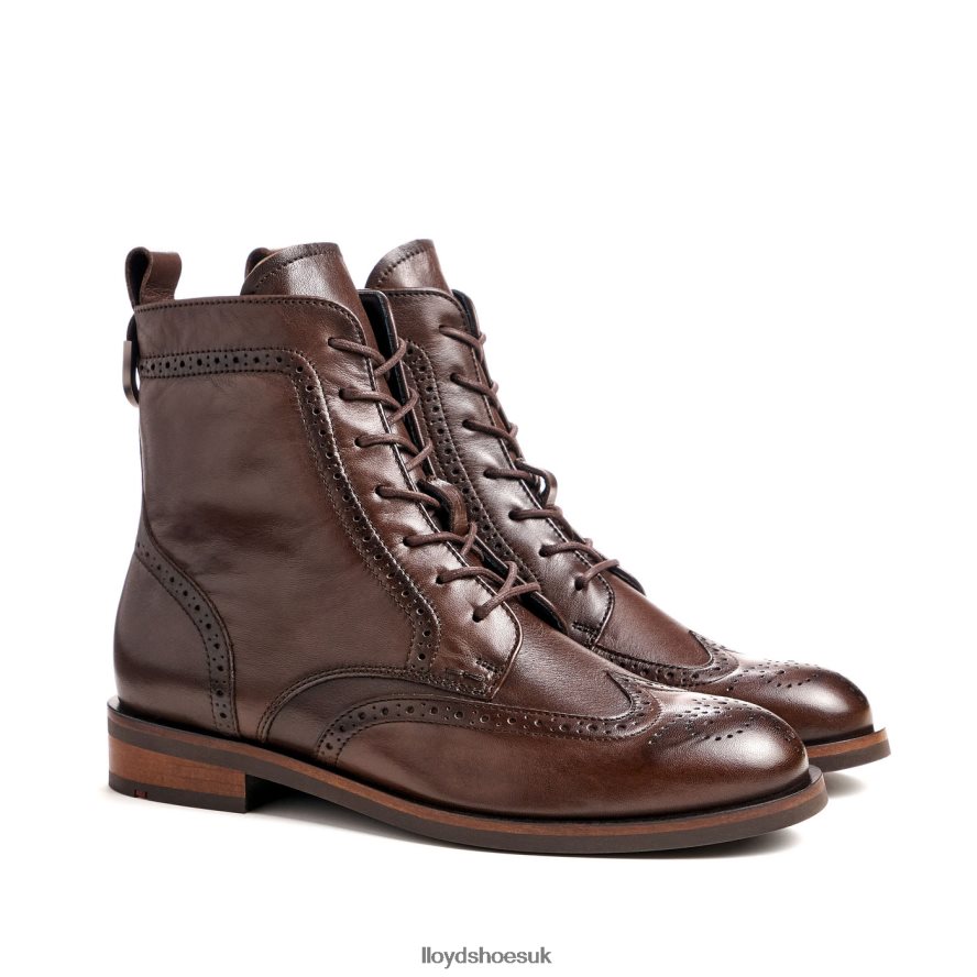 LLOYD Women fashion smooth leather ANKLE BOOT H4BXXT877 Shoes brown