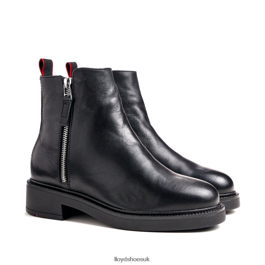 LLOYD Women fashion smooth leather ANKLE BOOT H4BXXT918 Shoes black
