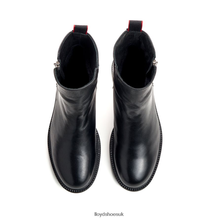 LLOYD Women fashion smooth leather ANKLE BOOT H4BXXT918 Shoes black