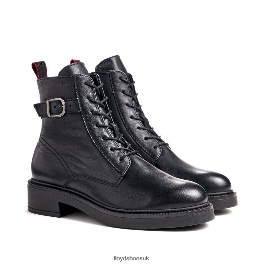 LLOYD Women fashion smooth leather ANKLE BOOT H4BXXT961 Shoes black