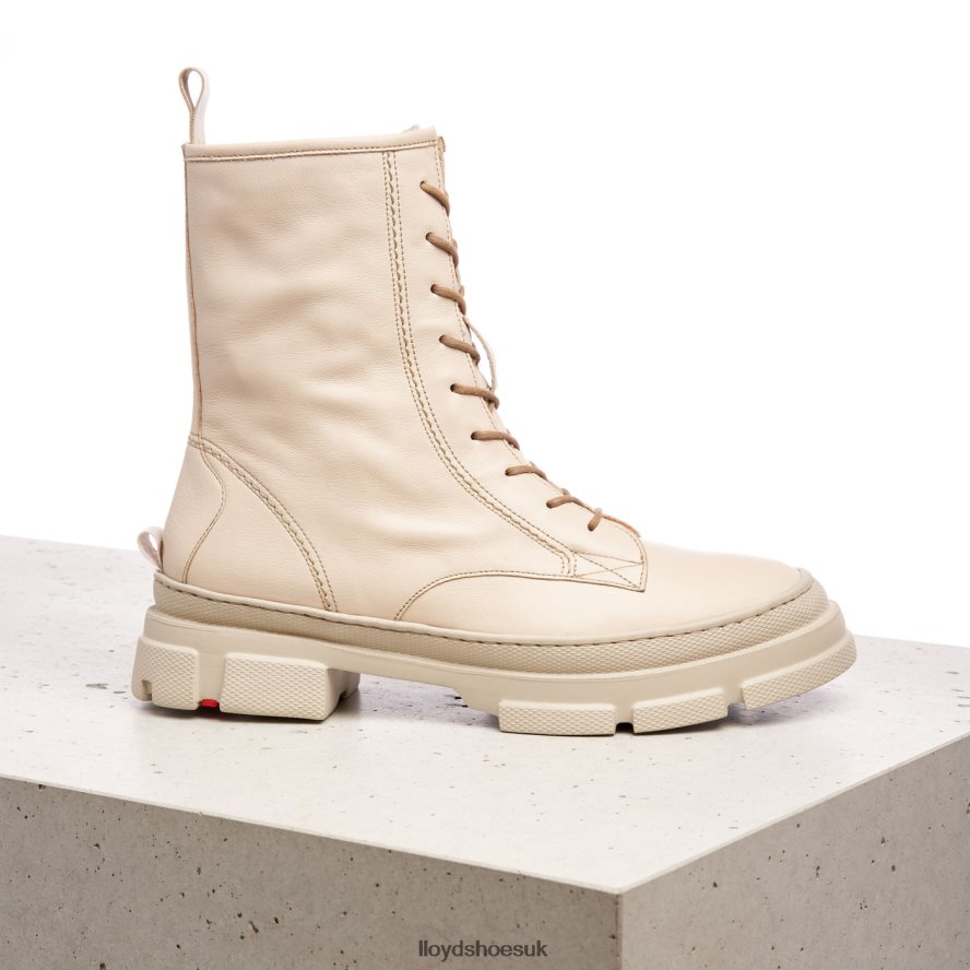 LLOYD Women lace-up ANKLE BOOTS H4BXXT936 Shoes beige