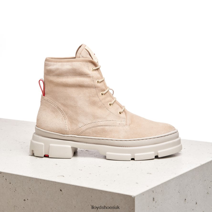 LLOYD Women lace-up ANKLE BOOTS H4BXXT977 Shoes beige