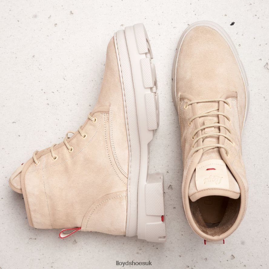 LLOYD Women lace-up ANKLE BOOTS H4BXXT977 Shoes beige