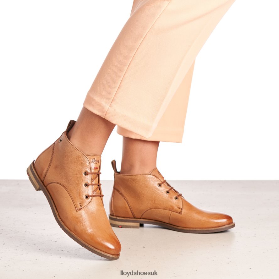 LLOYD Women lace-up ANKLE BOOTS H4BXXT994 Shoes brown