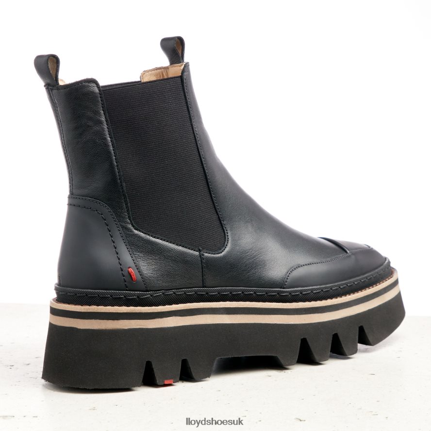 LLOYD Women light sole slip-on ANKLE BOOTS H4BXXT942 Shoes black