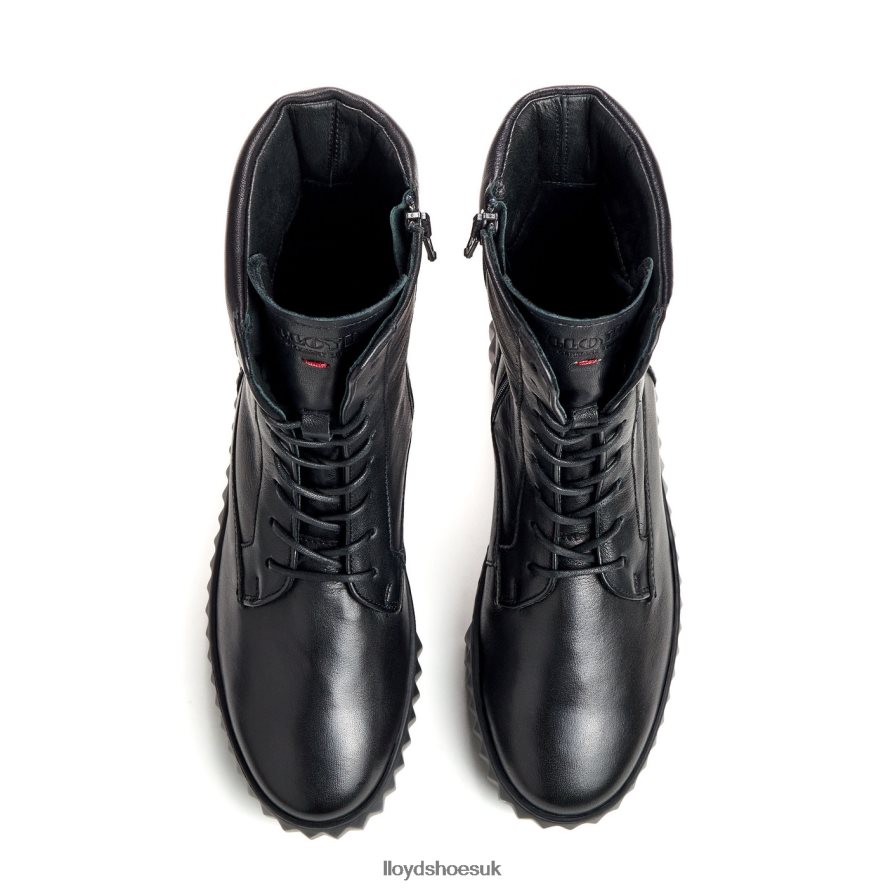 LLOYD Women light sole smooth leather ANKLE BOOT H4BXXT887 Shoes black