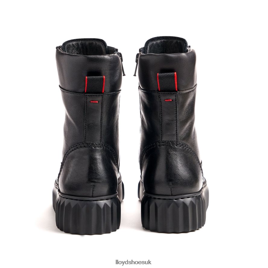 LLOYD Women light sole smooth leather ANKLE BOOT H4BXXT887 Shoes black