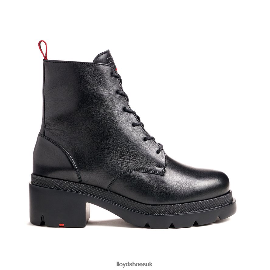 LLOYD Women light sole smooth leather ANKLE BOOT H4BXXT966 Shoes black
