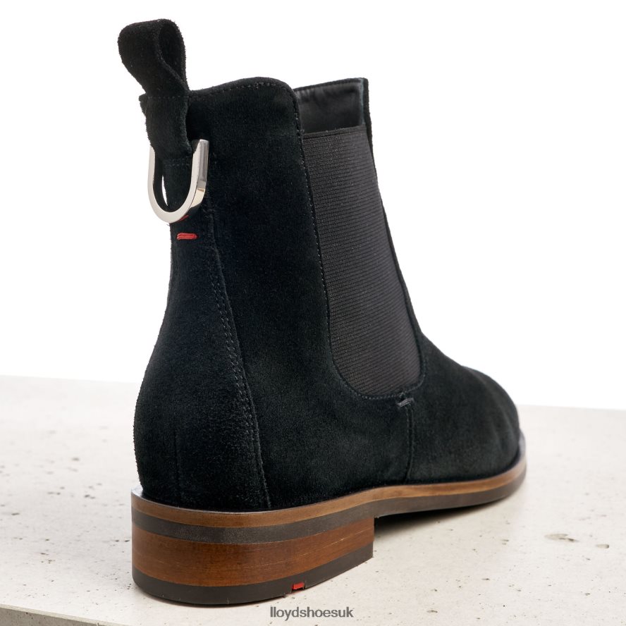 LLOYD Women rough leather slip-on ANKLE BOOTS H4BXXT975 Shoes black