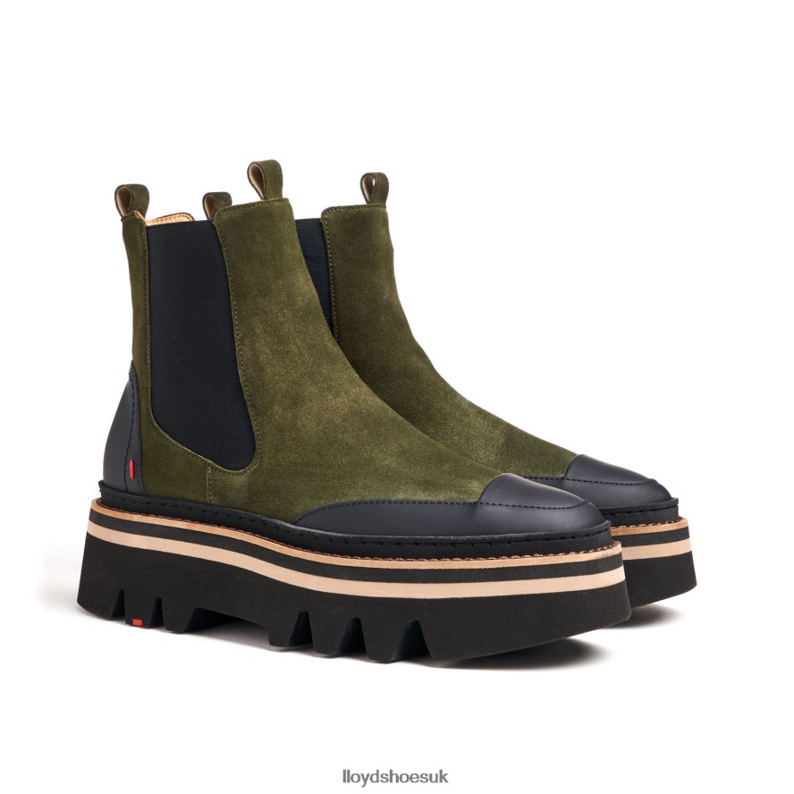 LLOYD Women rubber sole slip-on ANKLE BOOTS H4BXXT944 Shoes green