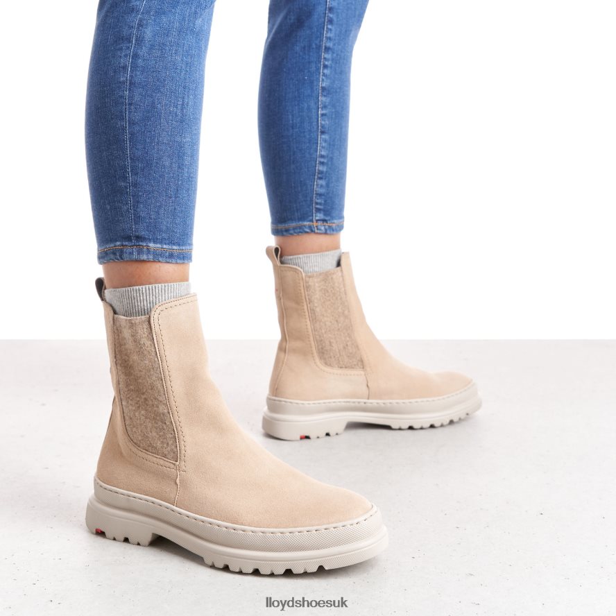 LLOYD Women slip-on ANKLE BOOTS H4BXXT924 Shoes beige