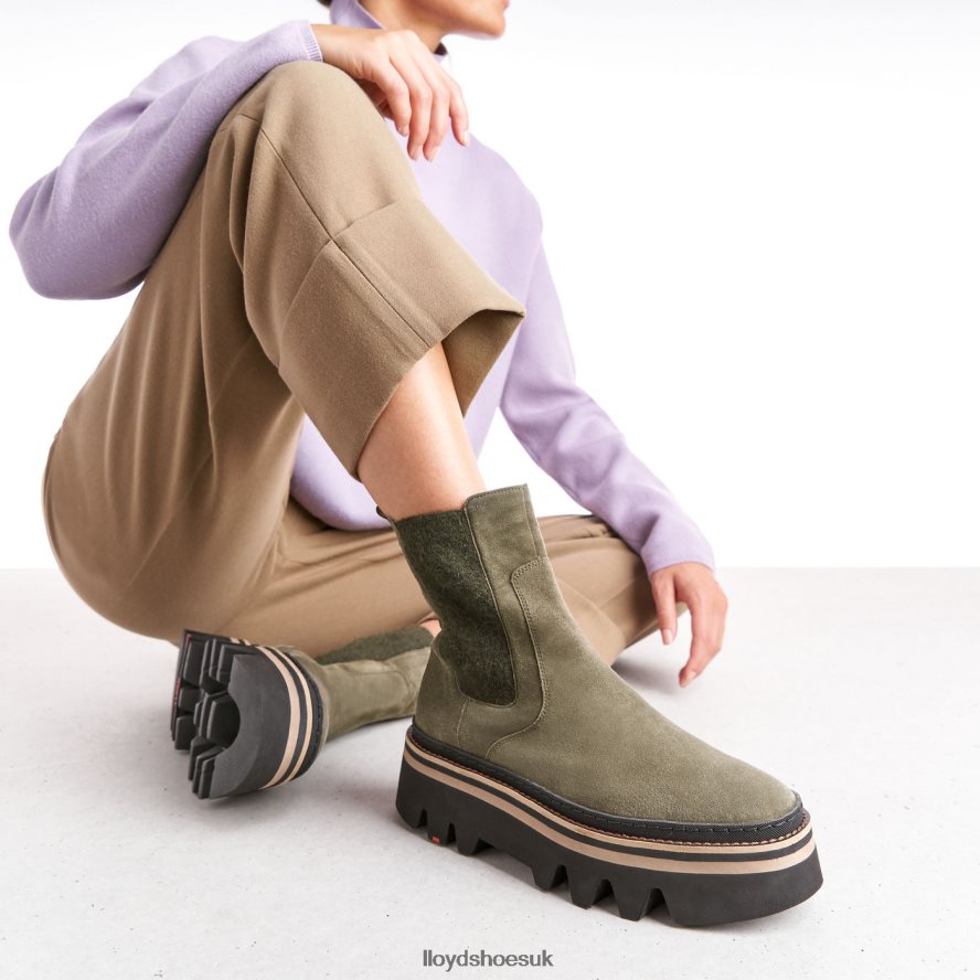 LLOYD Women slip-on ANKLE BOOTS H4BXXT945 Shoes green