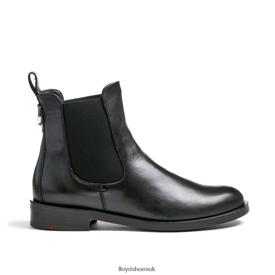 LLOYD Women smooth leather slip-on ANKLE BOOTS H4BXXT932 Shoes black