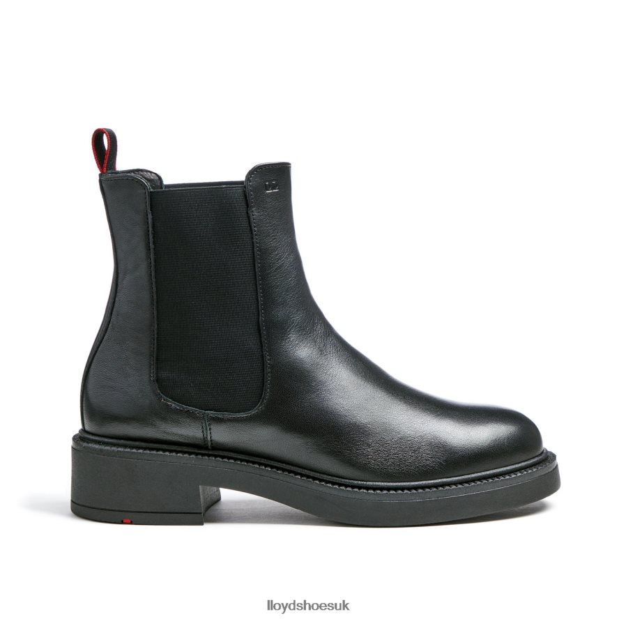 LLOYD Women sporty smooth leather ANKLE BOOT H4BXXT892 Shoes black