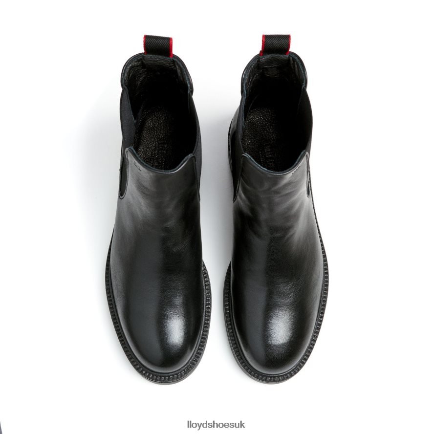 LLOYD Women sporty smooth leather ANKLE BOOT H4BXXT892 Shoes black