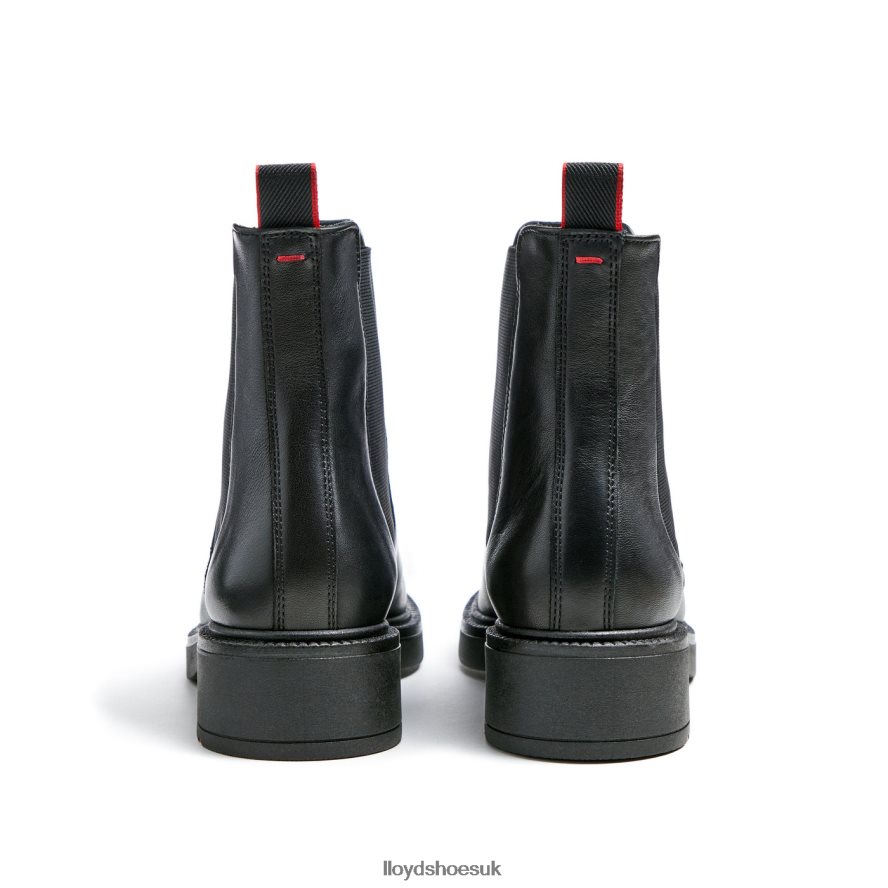 LLOYD Women sporty smooth leather ANKLE BOOT H4BXXT892 Shoes black