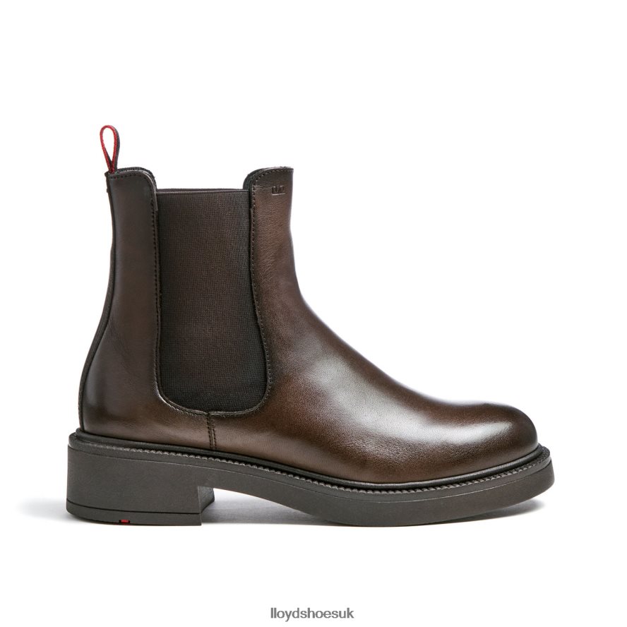 LLOYD Women sporty smooth leather ANKLE BOOT H4BXXT893 Shoes brown