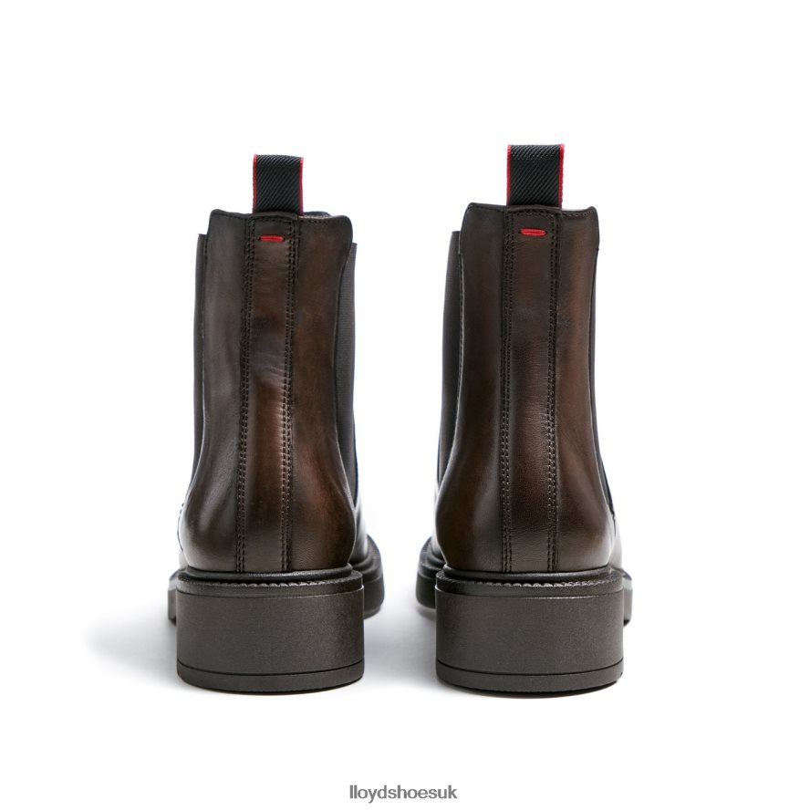 LLOYD Women sporty smooth leather ANKLE BOOT H4BXXT893 Shoes brown